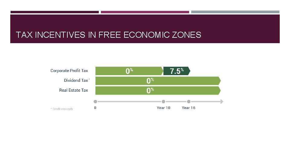 TAX INCENTIVES IN FREE ECONOMIC ZONES 