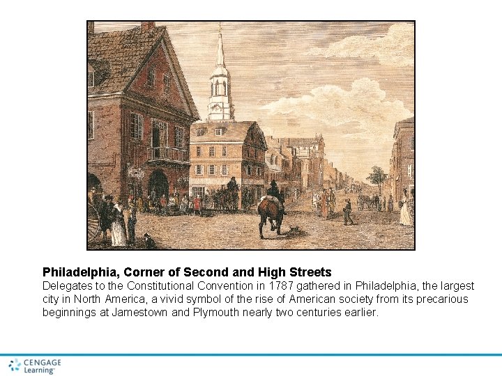 Philadelphia, Corner of Second and High Streets Delegates to the Constitutional Convention in 1787