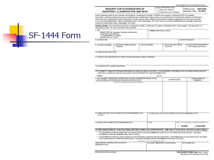 SF-1444 Form 