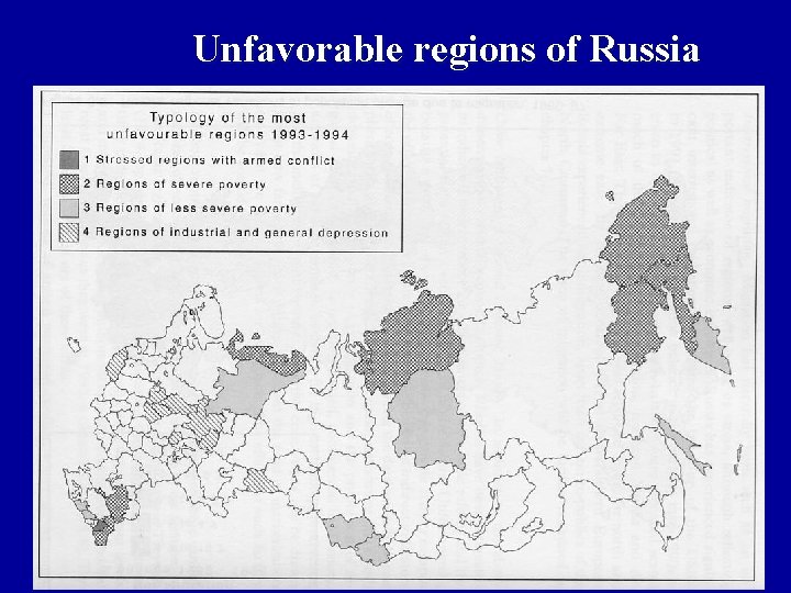 Unfavorable regions of Russia 