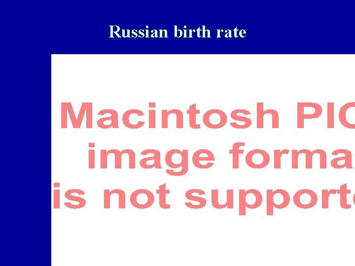 Russian birth rate 