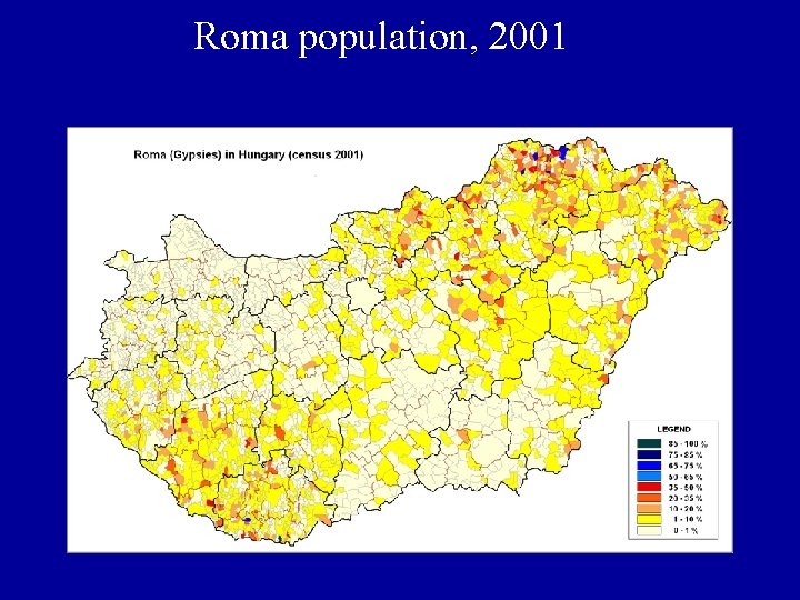 Roma population, 2001 