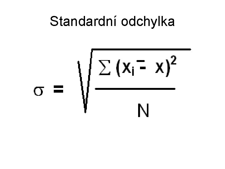 Standardní odchylka 