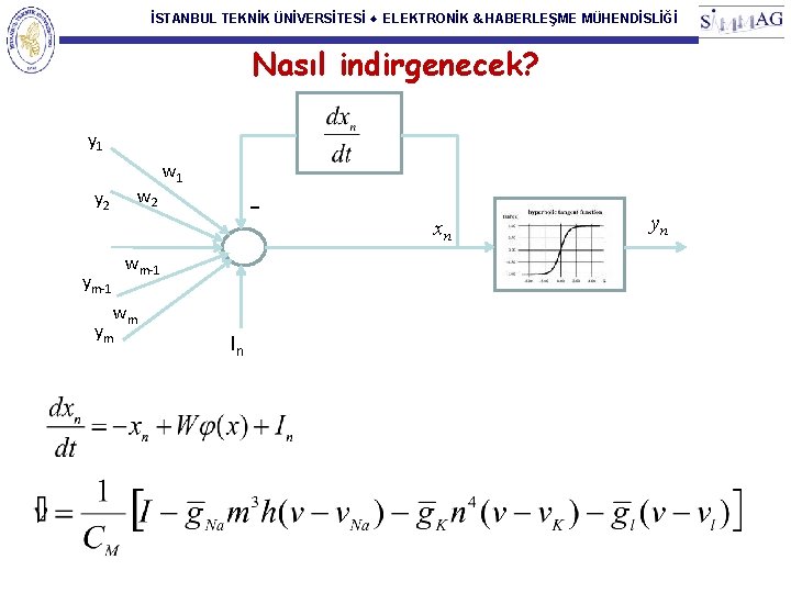 İSTANBUL TEKNİK ÜNİVERSİTESİ ♦ ELEKTRONİK & HABERLEŞME MÜHENDİSLİĞİ Nasıl indirgenecek? y 1 w 2