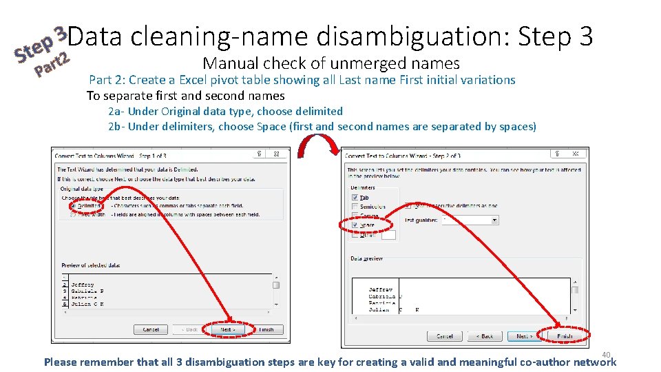 S 3 Data p te t 2 r a P cleaning-name disambiguation: Step 3