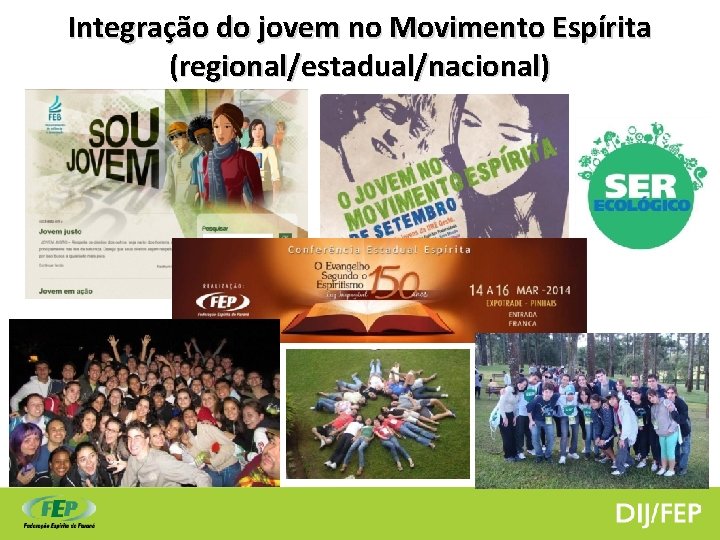 Integração do jovem no Movimento Espírita (regional/estadual/nacional) 