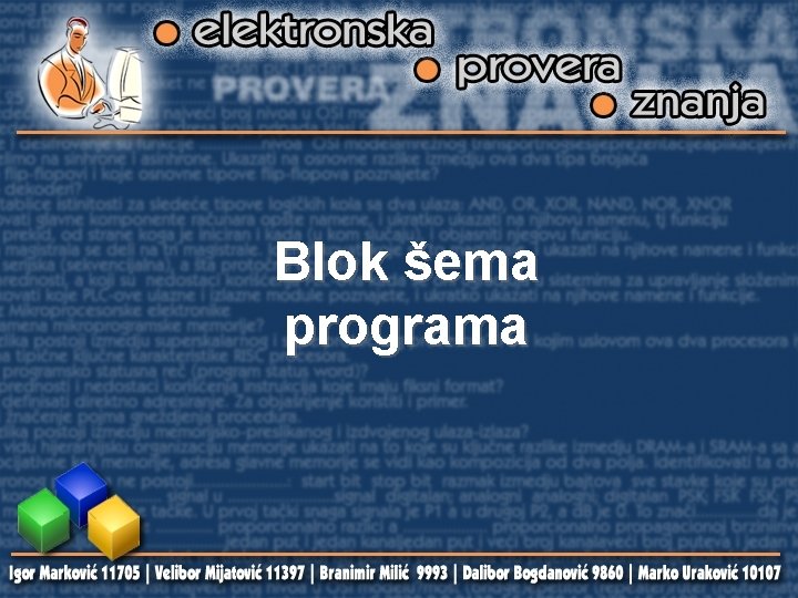 Blok šema programa 