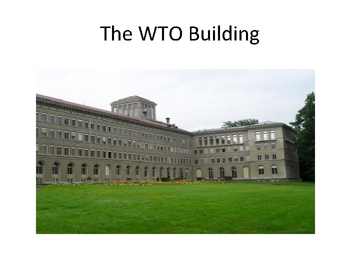 The WTO Building 