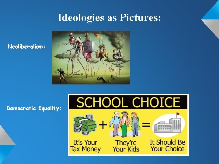 Ideologies as Pictures: Neoliberalism: Democratic Equality: 