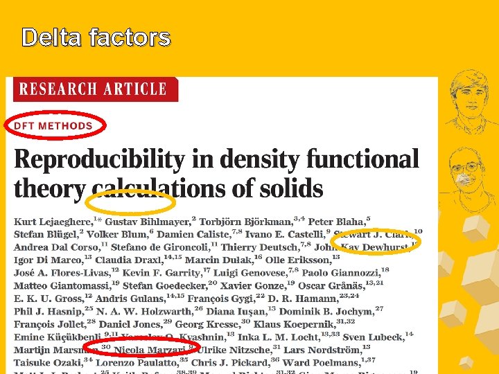 Delta factors 