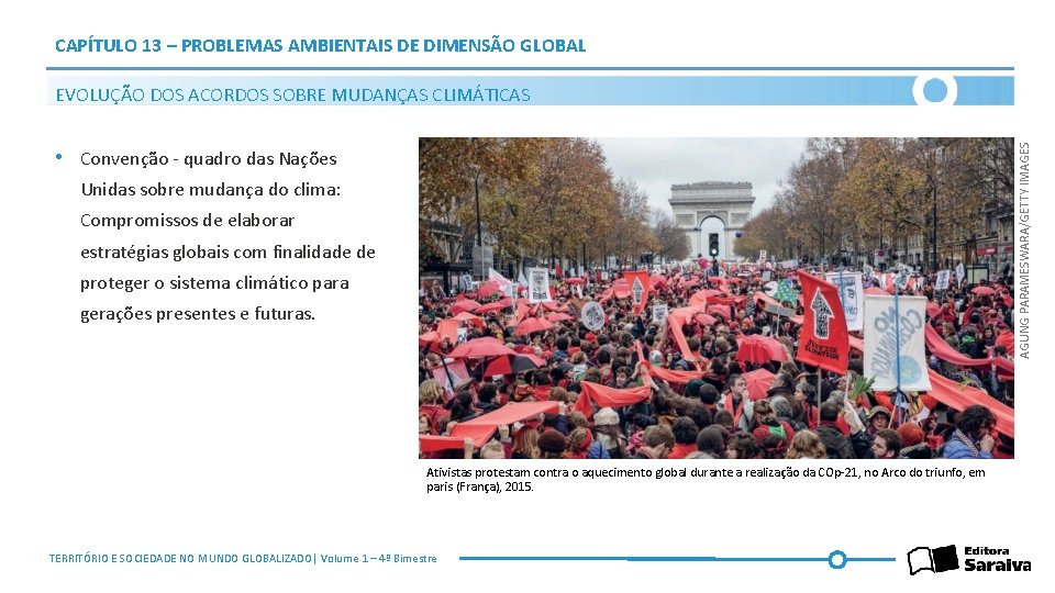 CAPÍTULO 13 – PROBLEMAS AMBIENTAIS DE DIMENSÃO GLOBAL AGUNG PARAMESWARA/GETTY IMAGES EVOLUÇÃO DOS ACORDOS