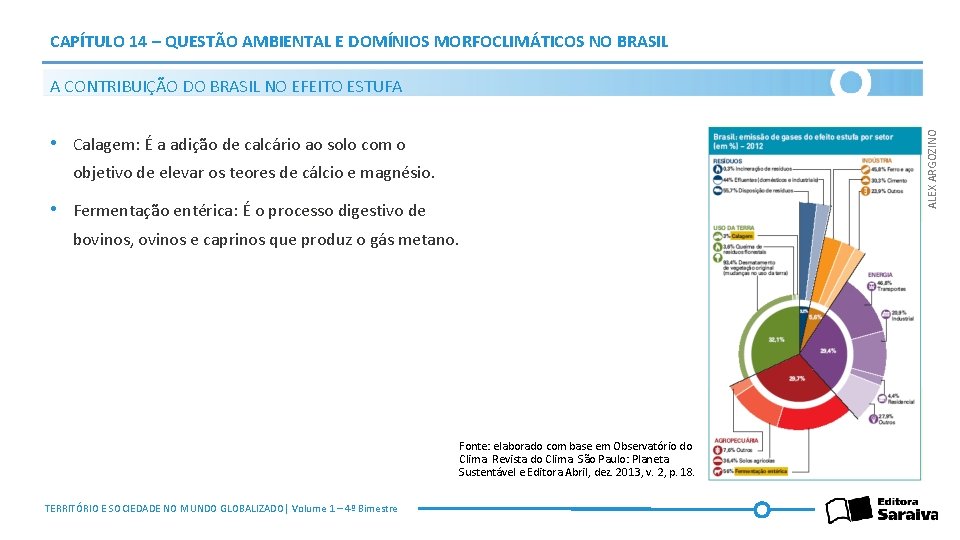 CAPÍTULO 14 – QUESTÃO AMBIENTAL E DOMÍNIOS MORFOCLIMÁTICOS NO BRASIL ALEX ARGOZINO A CONTRIBUIÇÃO