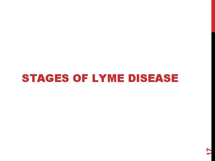 17 STAGES OF LYME DISEASE 