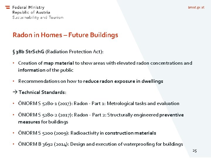 bmnt. gv. at Radon in Homes – Future Buildings § 38 b Str. Sch.