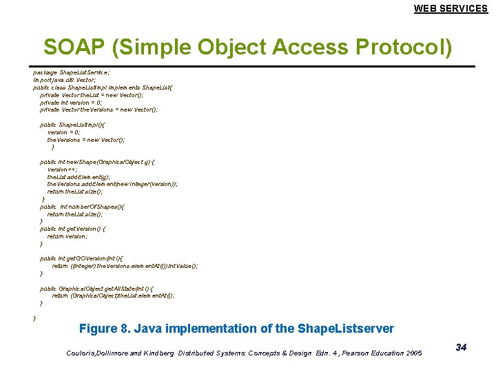 WEB SERVICES SOAP (Simple Object Access Protocol) package Shape. List. Service; import java. util.