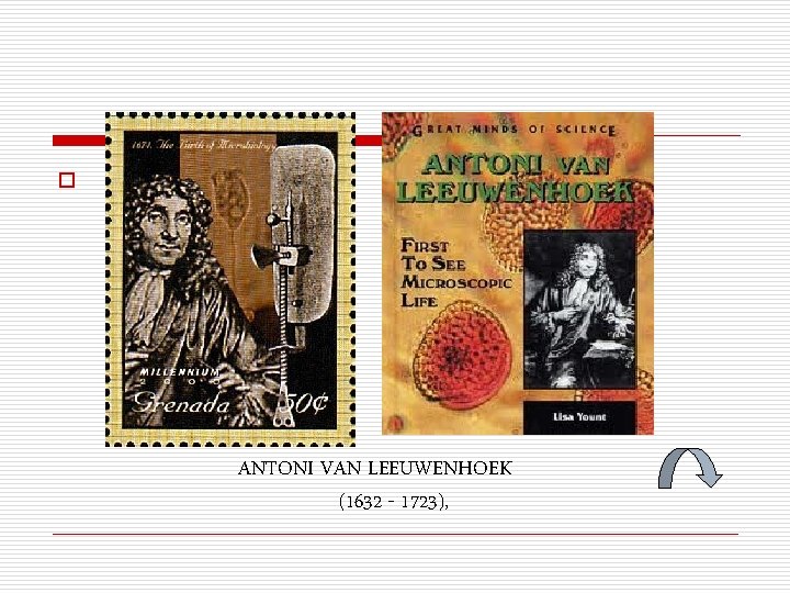 o ANTONI VAN LEEUWENHOEK (1632 - 1723), 