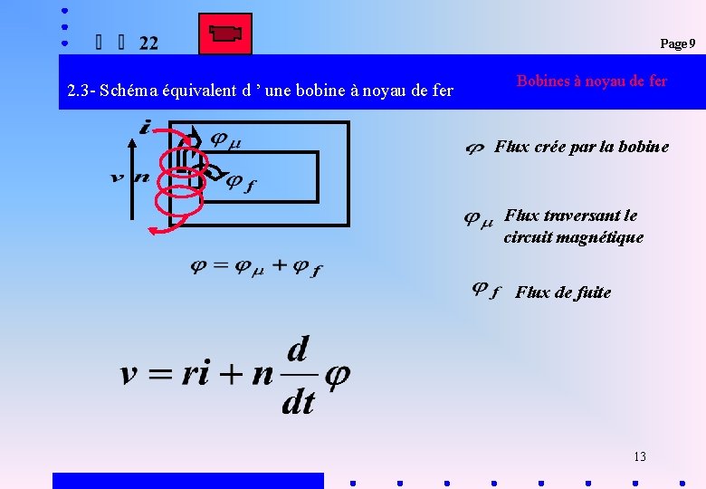 Page 9 2. 3 - Schéma équivalent d ’ une bobine à noyau de Page 9 2. 3 - Schéma équivalent d ’ une bobine à noyau de