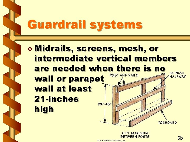 Guardrail systems v Midrails, screens, mesh, or intermediate vertical members are needed when there