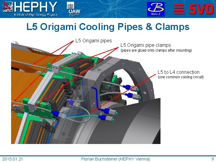 L 5 Origami Cooling Pipes & Clamps L 5 Origami pipe clamps (pipes are