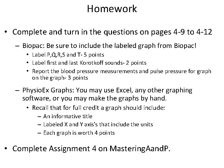 Homework • Complete and turn in the questions on pages 4 -9 to 4