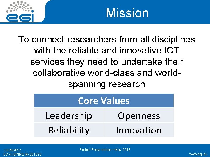 Mission To connect researchers from all disciplines with the reliable and innovative ICT services