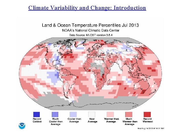 Climate Variability and Change: Introduction 