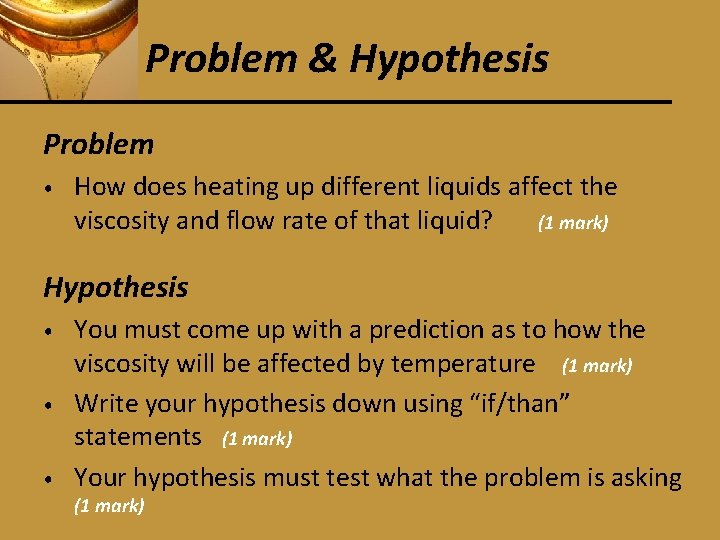 Temperature vs Viscosity Lab How does heating affect