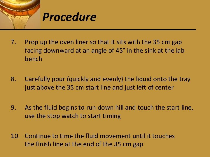 Procedure 7. Prop up the oven liner so that it sits with the 35