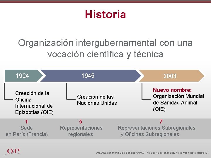 Historia Organización intergubernamental con una vocación científica y técnica 1924 1945 Creación de la