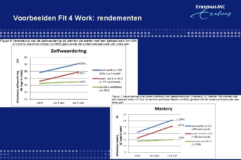 Voorbeelden Fit 4 Work: rendementen 