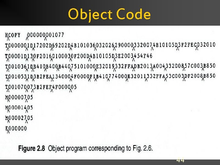 Object Code 44 Object Code 44