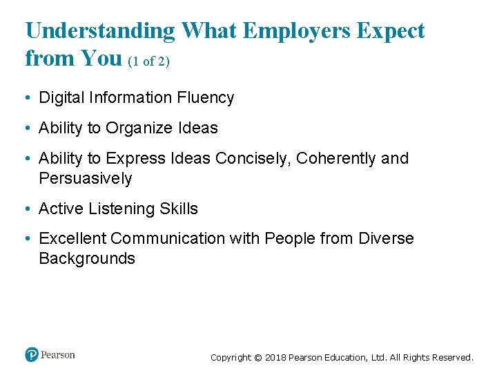 Understanding What Employers Expect from You (1 of 2) • Digital Information Fluency •