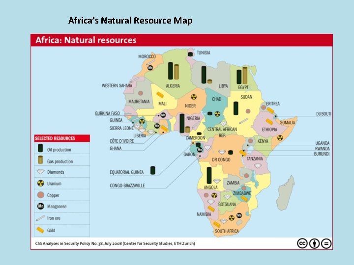 Africa’s Natural Resource Map 