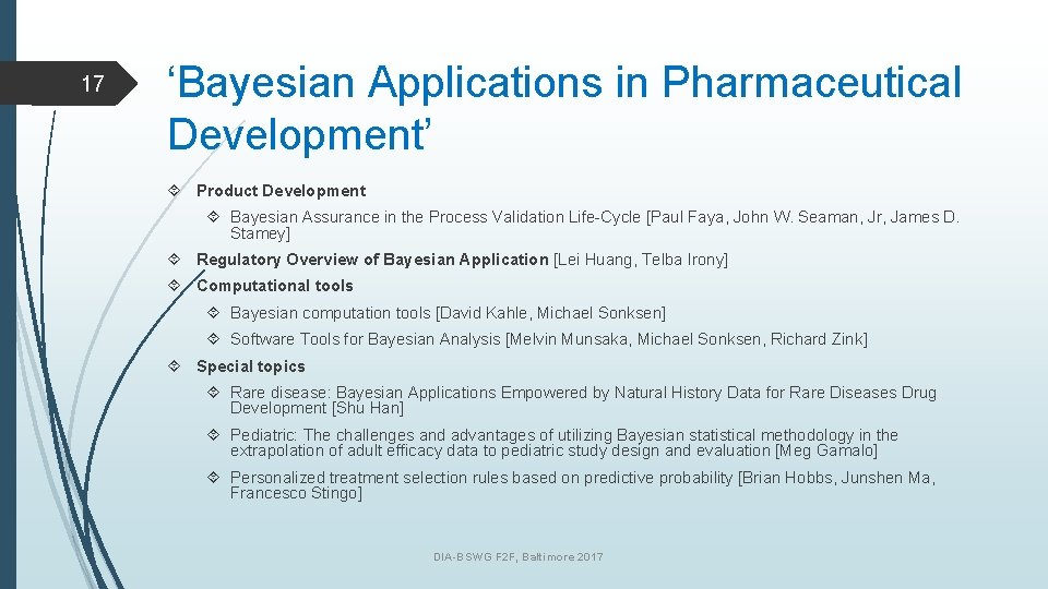 17 ‘Bayesian Applications in Pharmaceutical Development’ Product Development Bayesian Assurance in the Process Validation