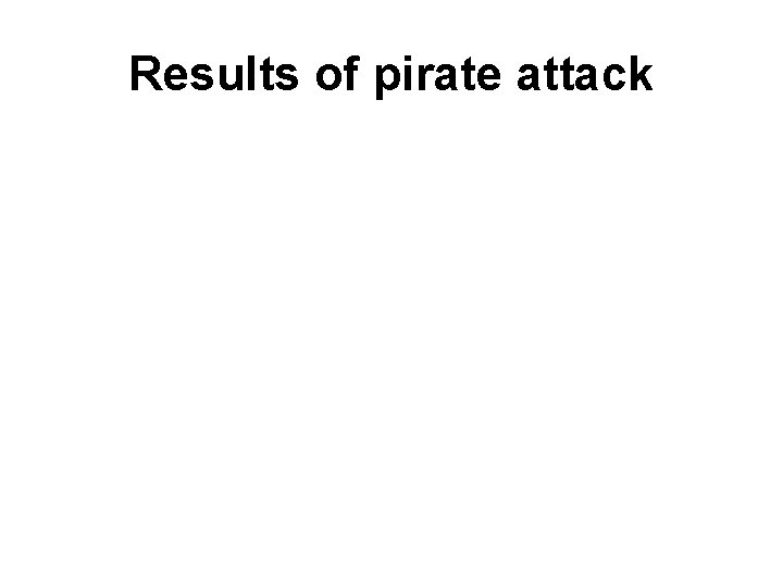 Results of pirate attack 