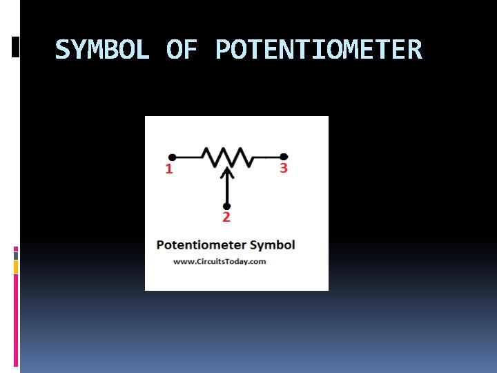 SYMBOL OF POTENTIOMETER 