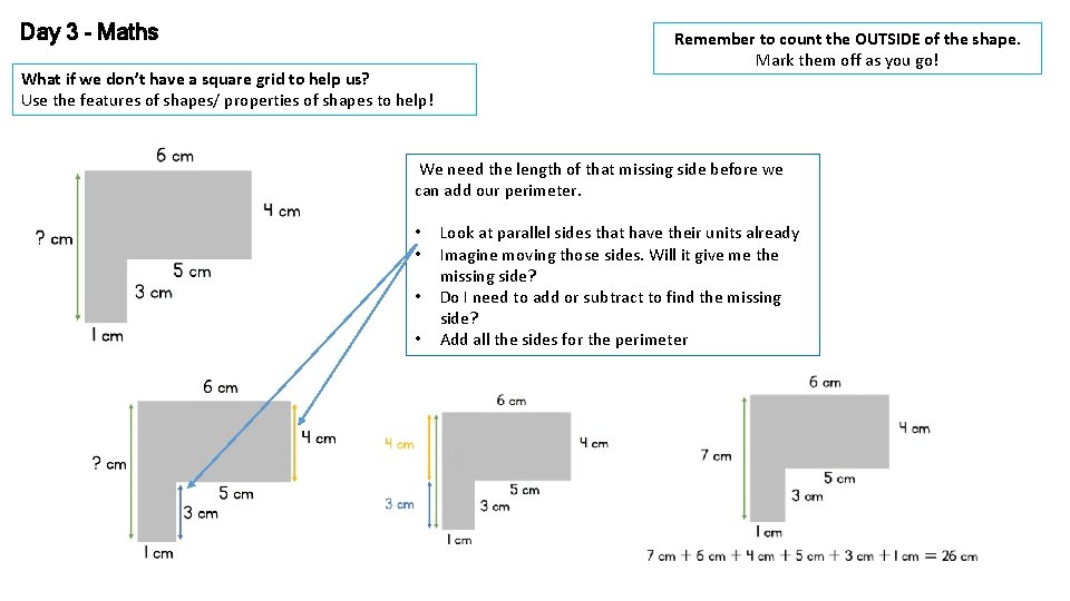 Day 3 - Maths What if we don’t have a square grid to help