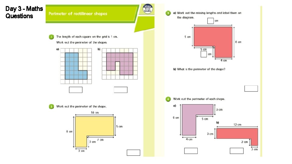 Day 3 – Maths Questions 