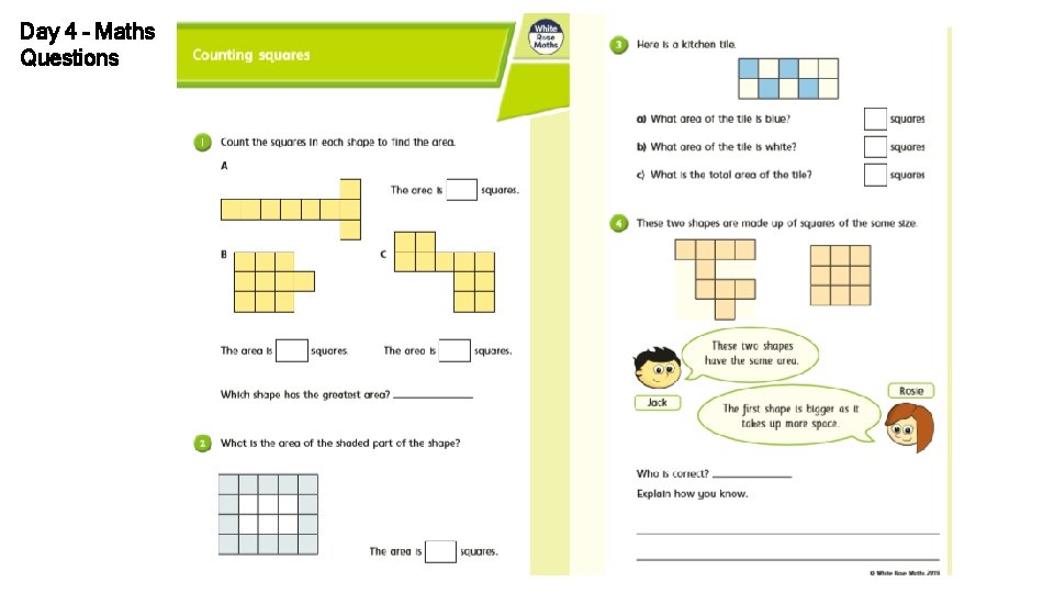 Day 4 – Maths Questions 