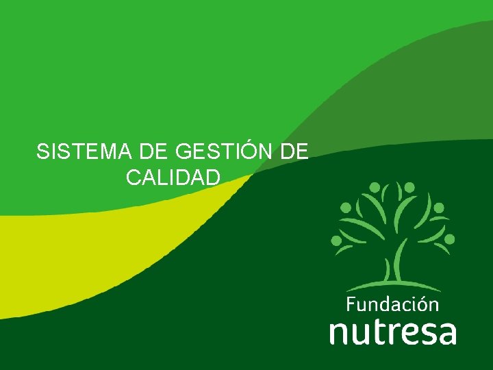 SISTEMA DE GESTIÓN DE CALIDAD SISTEMA DE GESTIÓN DE CALIDAD