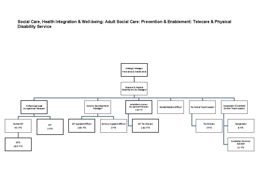 Social Care, Health Integration & Well-being: Adult Social Care: Prevention & Enablement: Telecare &
