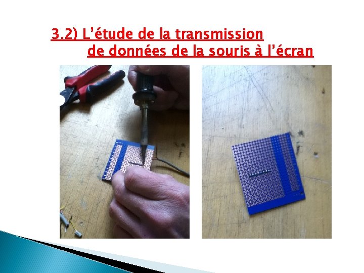 3. 2) L’étude de la transmission de données de la souris à l’écran 