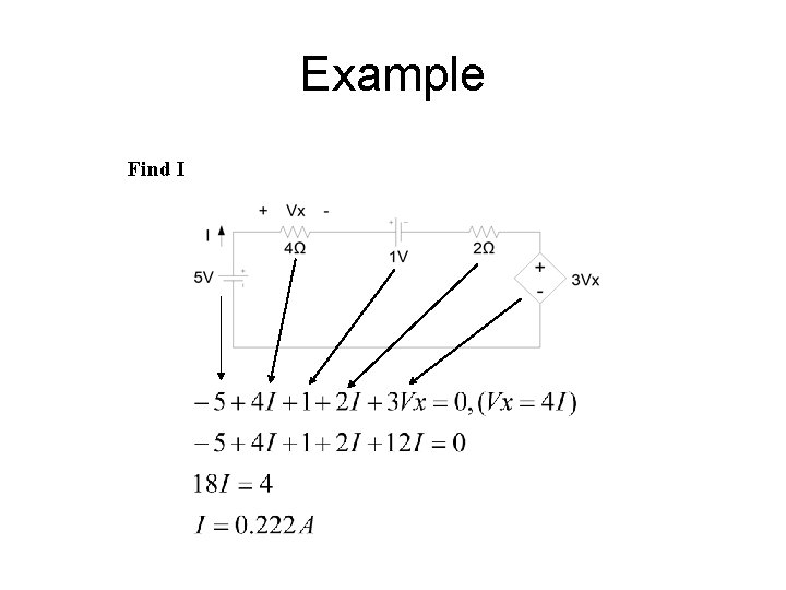 Example Find I 