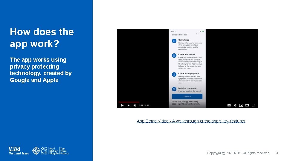 Stakeholder Briefing Pack NHS COVID19 app What is