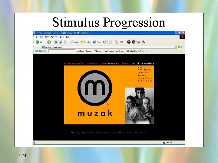 Stimulus Progression 6 -24 