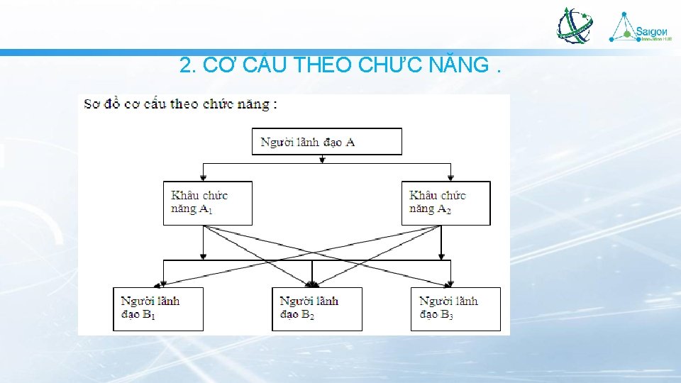 2. CƠ CẤU THEO CHƯC NĂNG. 