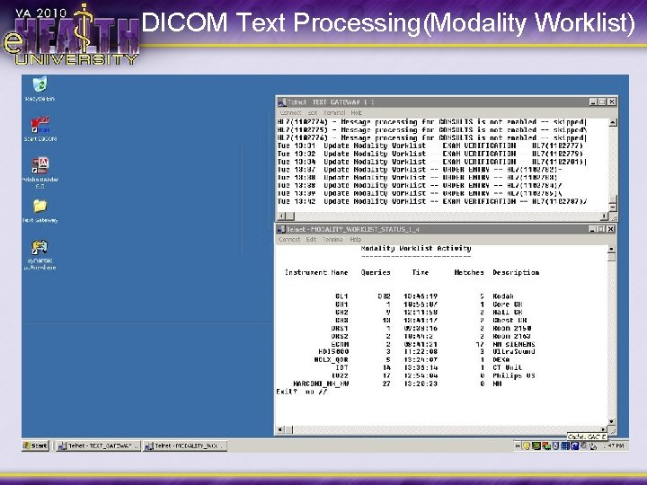 DICOM Text Processing(Modality Worklist) 
