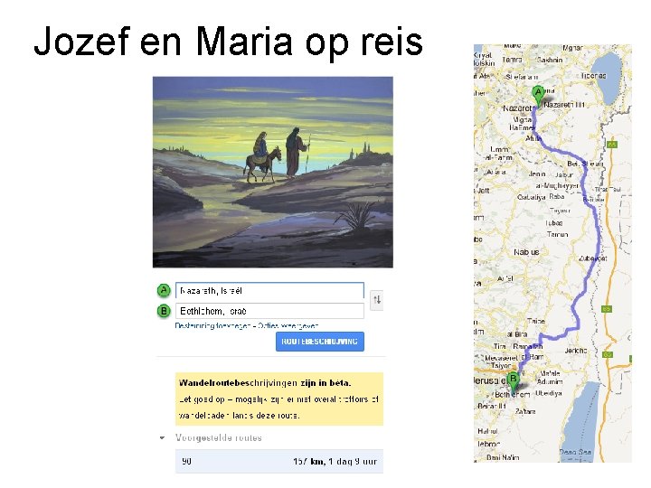 Jozef en Maria op reis 