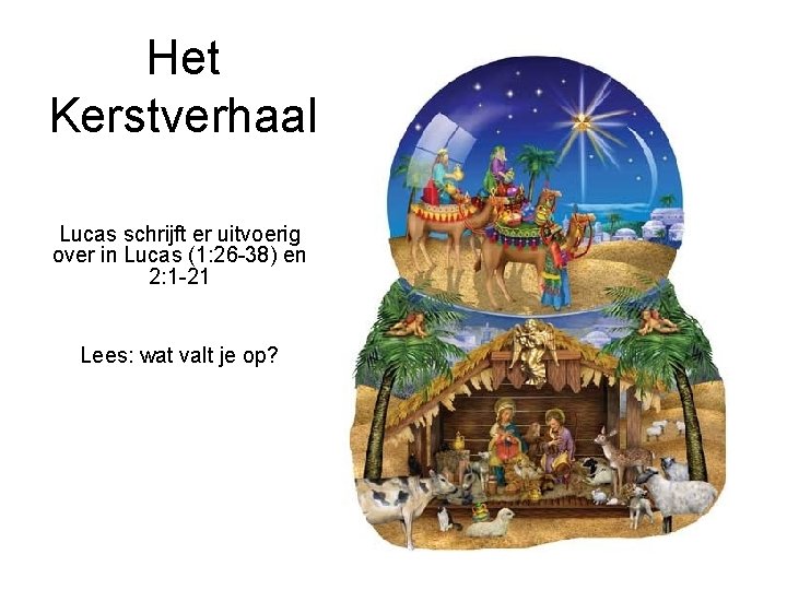 Het Kerstverhaal Lucas schrijft er uitvoerig over in Lucas (1: 26 -38) en 2: