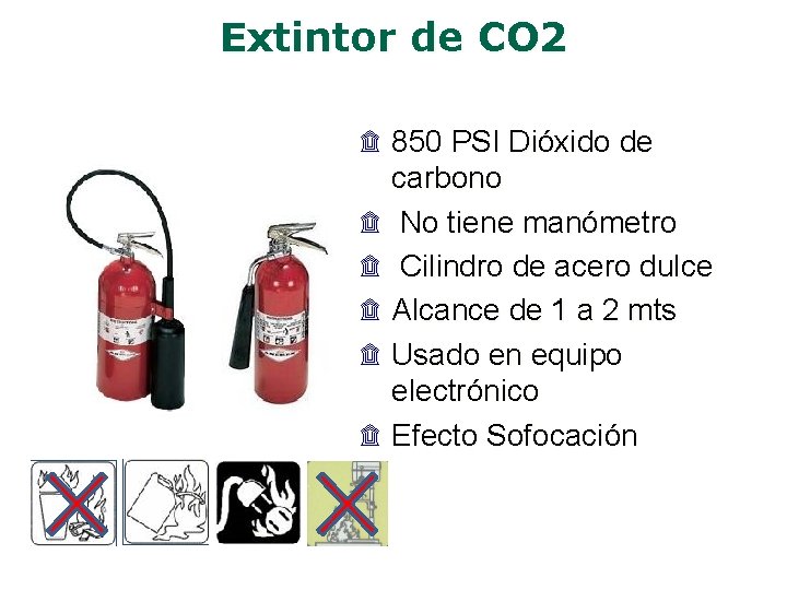 Extintor de CO 2 ۩ 850 PSI Dióxido de ۩ ۩ ۩ carbono No